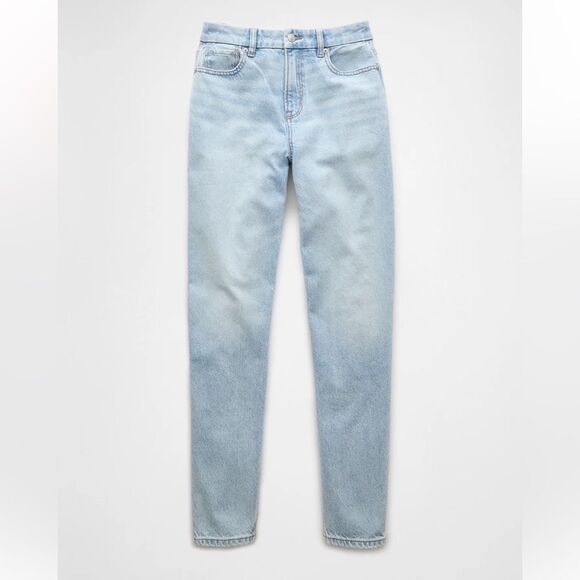 American Eagle Strigid Curvy Mom Jean Blue breeze size 2 NWT‎ in packaging - Picture 4 of 9